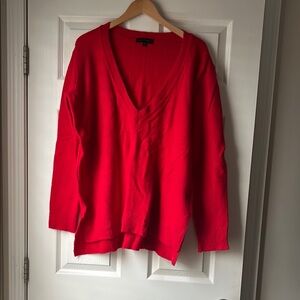 Red Sanctuary V-Neck Sweater